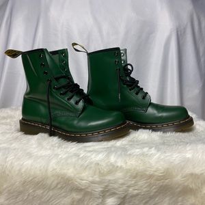 Green doc martens boot